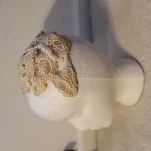 Vintage lace hat cap wedding or party hat